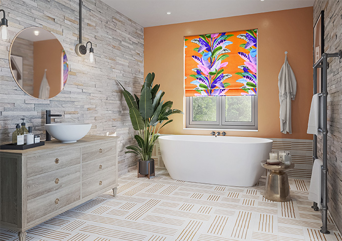 Palm Springs, Orange - Roman Blind - Image 6